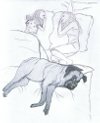 Ausruhen mit Hund